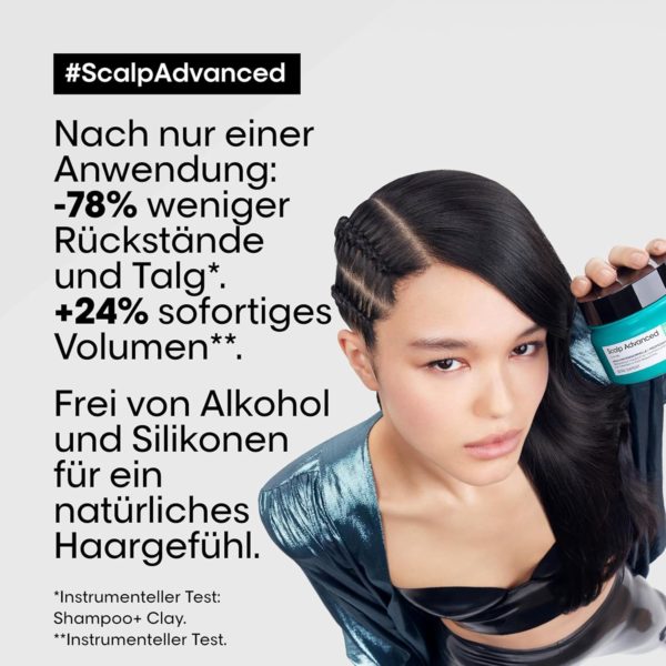 L’Oréal Professionnel Serie Expert Scalp Advanced Anti‑Fettend 2‑in‑1 Deep Purifier Clay – Bild 3